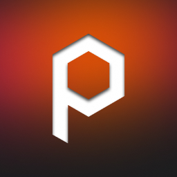 The Pex icon: a white stylized p on an orange gradient